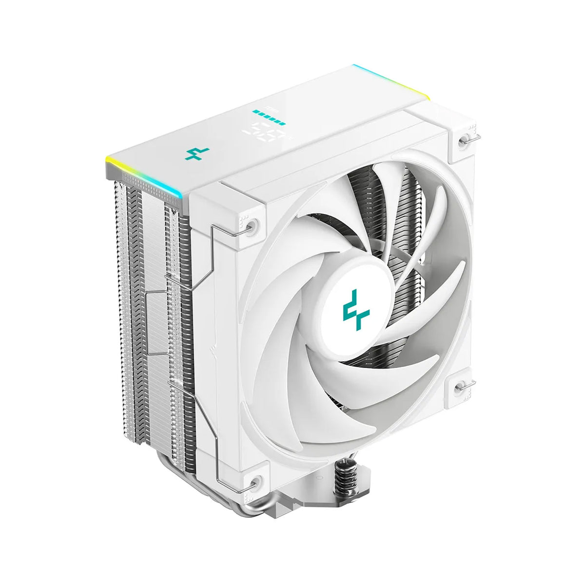 DeepCool AK400 Digital SE WH CPU Cooler with a Status Display (White) 