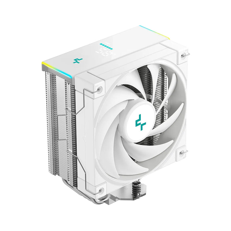 DeepCool AK400 Digital SE WH CPU Cooler with a Status Display (White) 