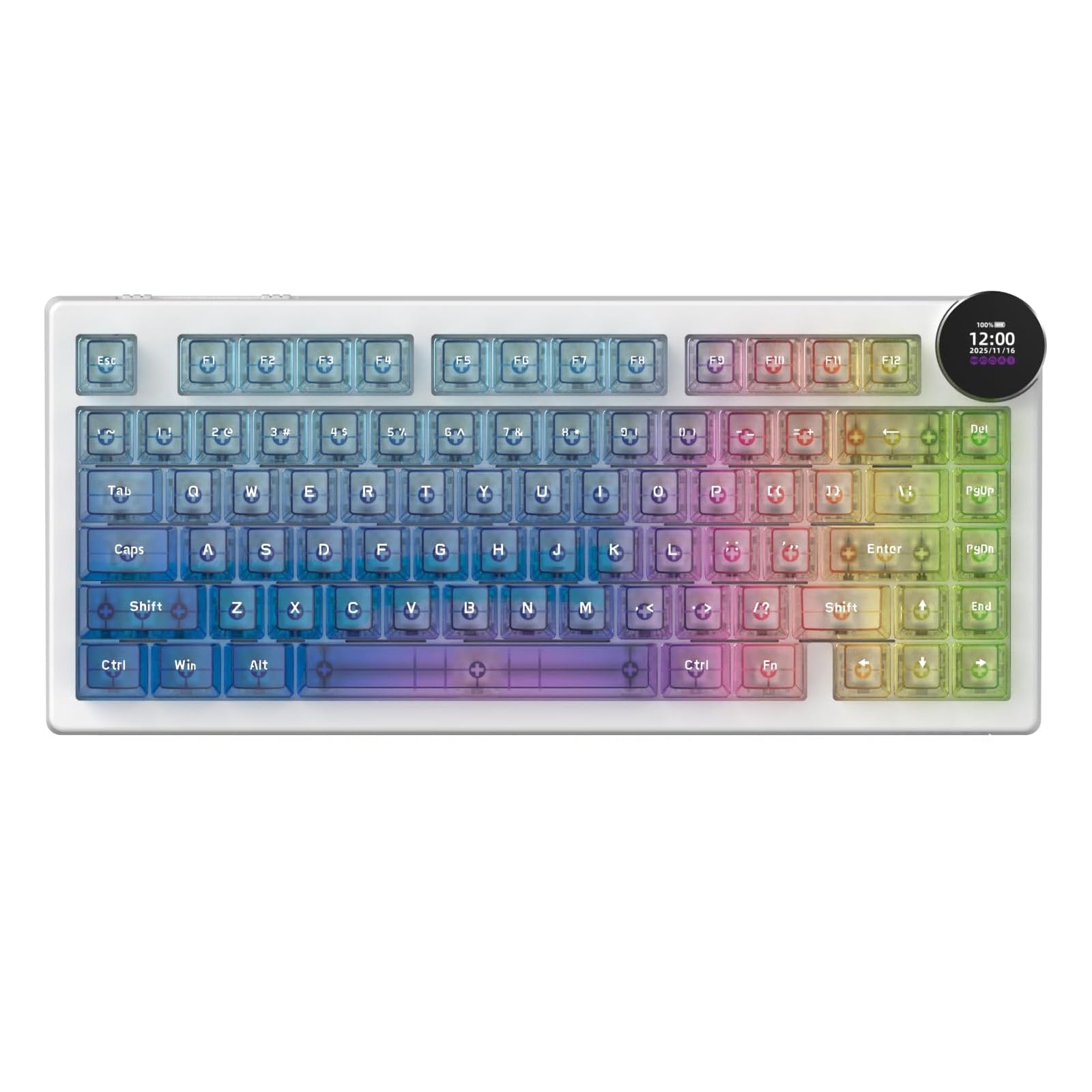 Ajazz AK820 V2 Pro RGB Tri-Mode Mechanical Keyboard (TransparentColor)