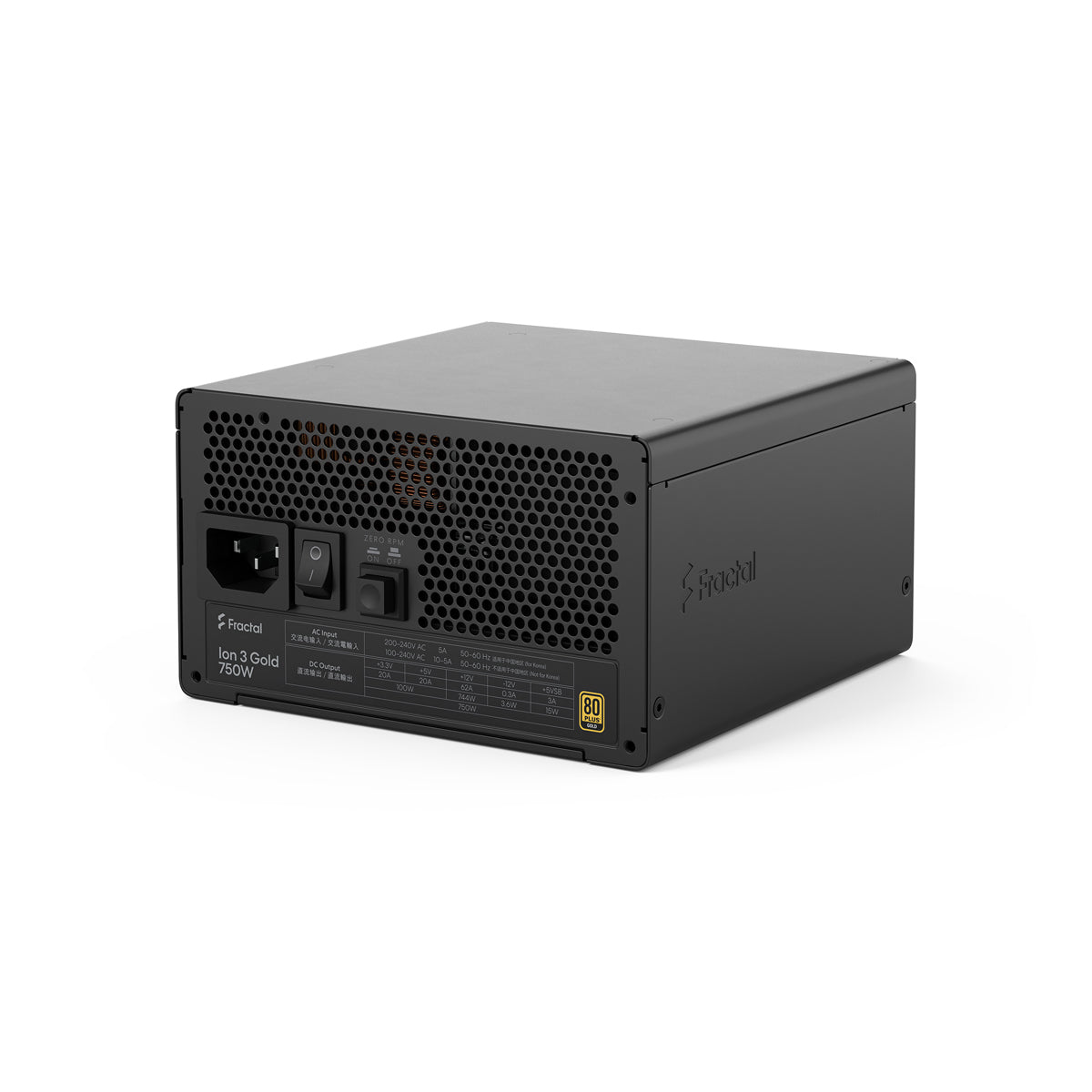 Fractal Design Ion 3 Gold 750W Fully Modular Power Supply (Black)