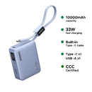 Ugreen 10000mAh 33W Fast Charging Power Bank w/ USB-C Built-In Cable