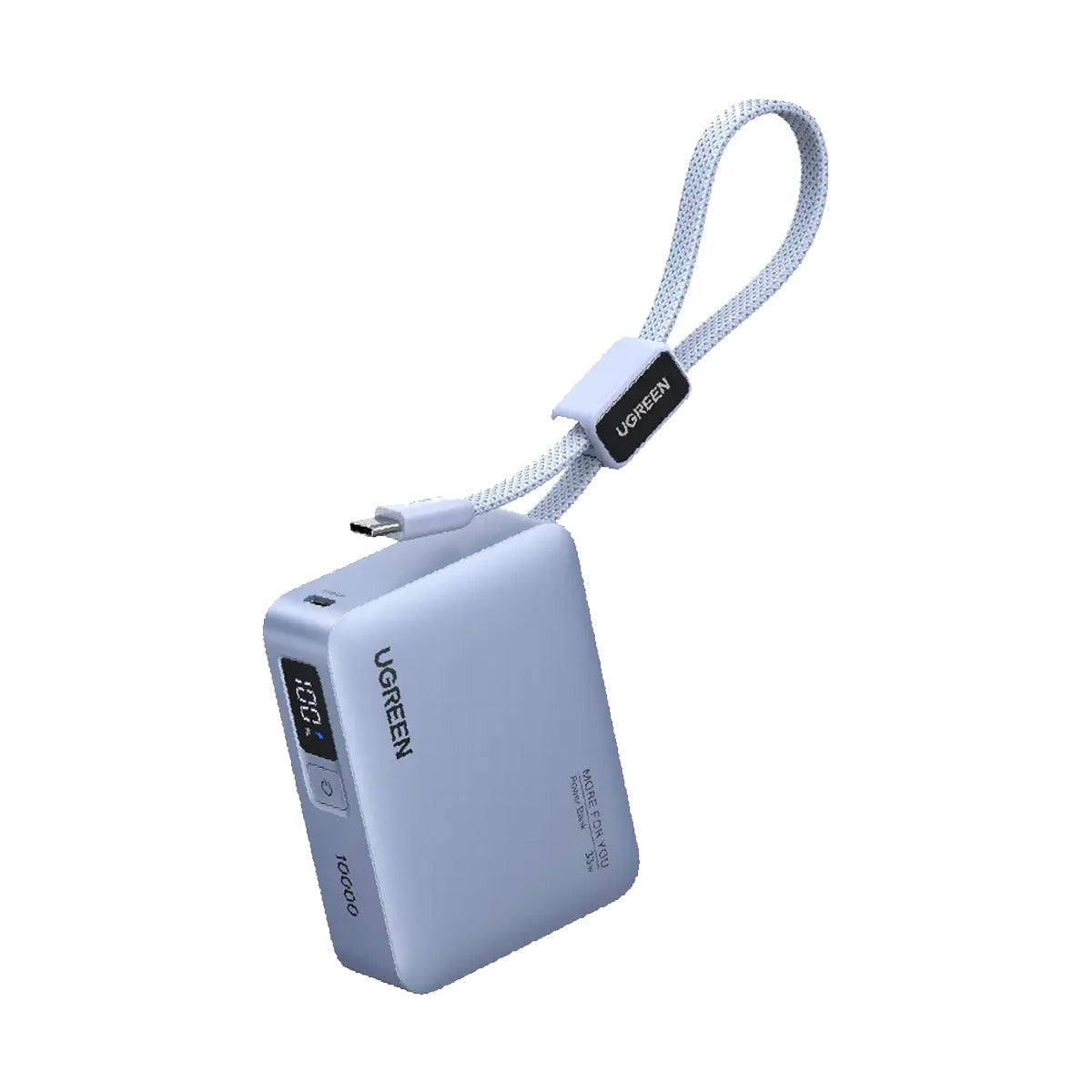 Ugreen 10000mAh 33W Fast Charging Power Bank w/ USB-C Built-In Cable