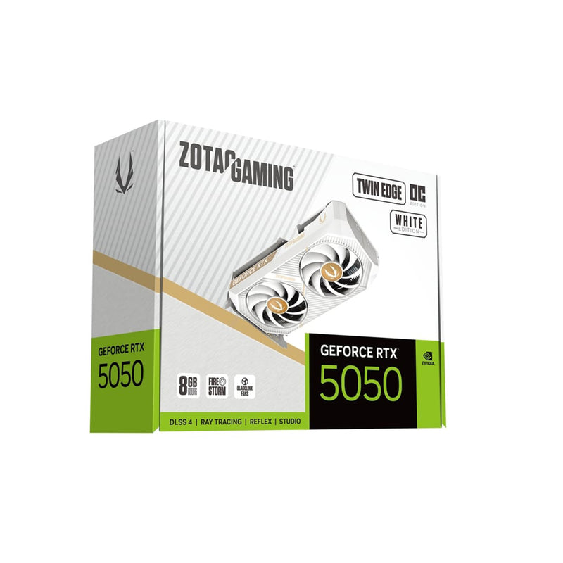 Zotac Gaming GeForce RTX 5050 8GB Twin Edge OC GDDR6 Graphics Card (White)