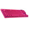 Logitech G Pro X TKL Lightspeed Gaming Keyboard (GX Brown Tactile) (White, Black, Magenta)