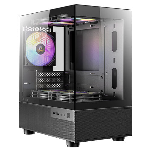 Antec CX200M RGB Elite Micro-ATX | ITX Mini-Tower Gaming Case (Black)