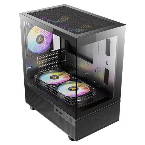 Antec CX200M RGB Elite Micro-ATX | ITX Mini-Tower Gaming Case (Black)