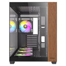 Antec CX800 Wood ARGB Dual Chamber Mid-Tower PC Gaming Case (Black)