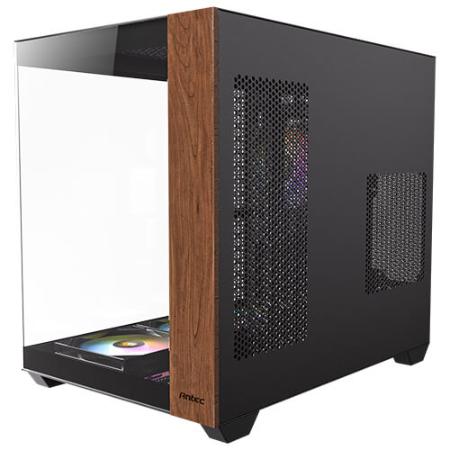 Antec CX800 Wood ARGB Dual Chamber Mid-Tower PC Gaming Case (Black)