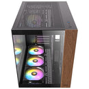 Antec CX800 Wood ARGB Dual Chamber Mid-Tower PC Gaming Case (Black)