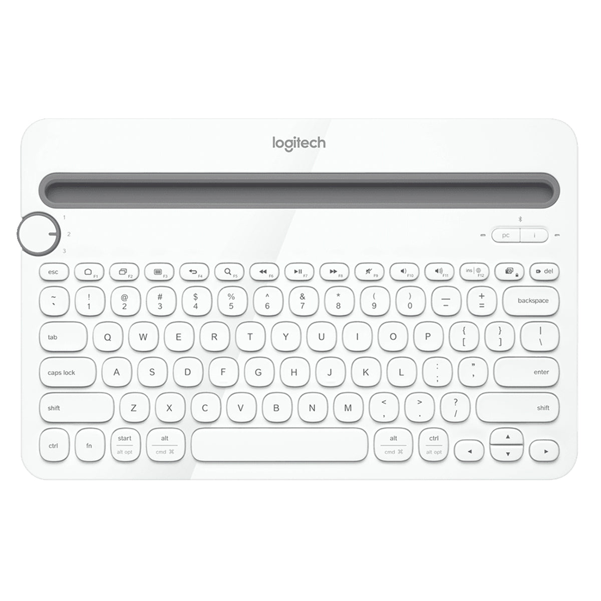 LOGITECH MULTI-DEVICE K480 BLUETOOTH KEYBOARD (WHITE) - DataBlitz