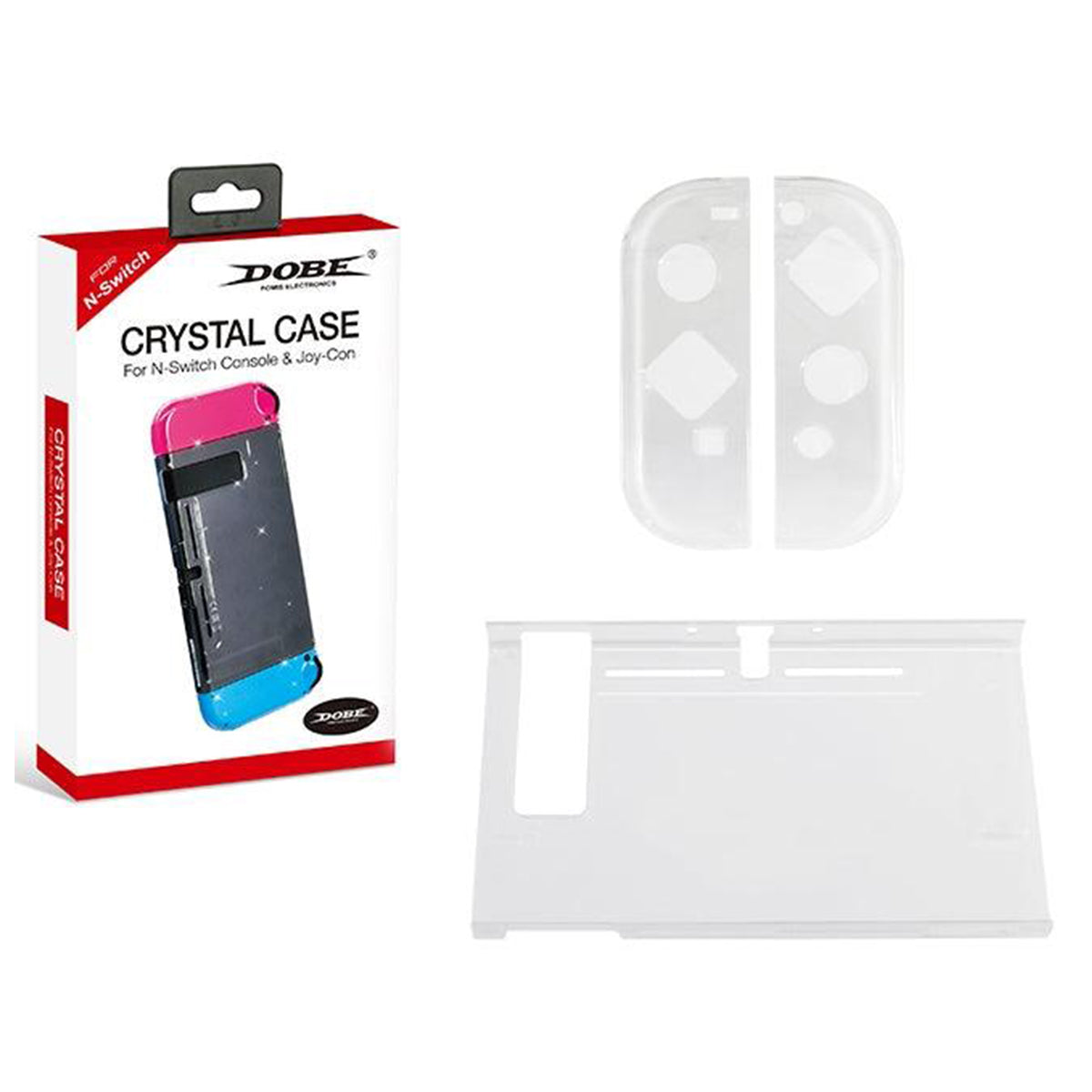 DOBE NSW CRYSTAL CASE CONSOLE & JOY-CON BLUE (TNS-1710) - DataBlitz