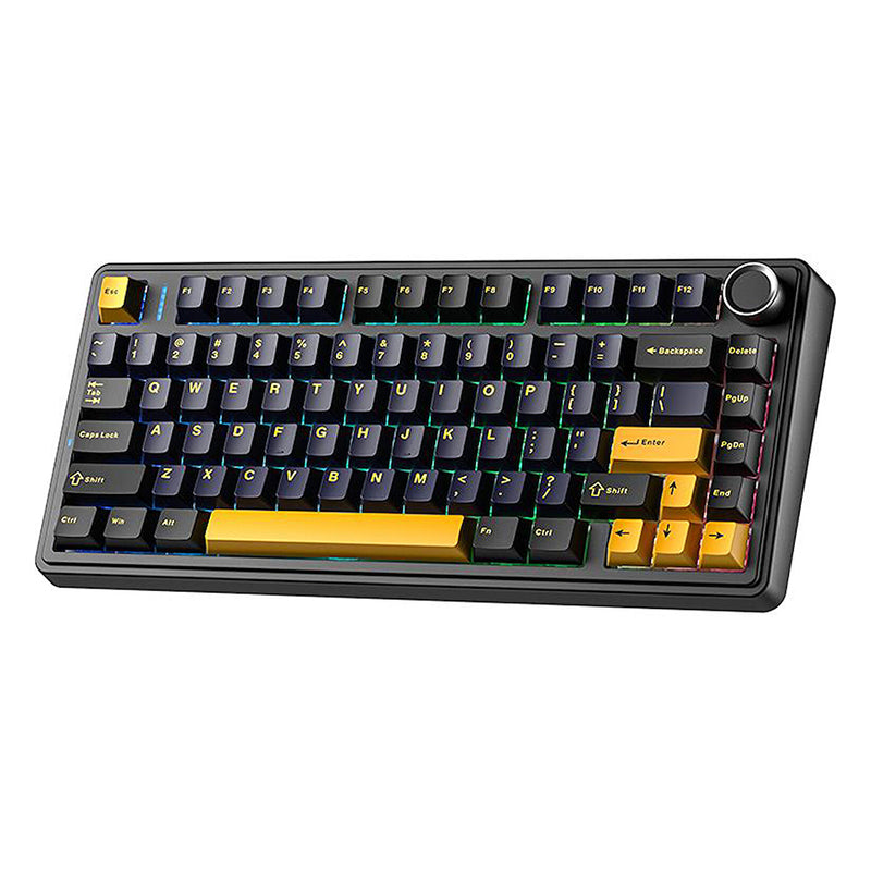 Aula F75 RGB Tri-Mode Type-C 75% 80-Key Gasket Structure Hot-Swap Mechanical Gaming Keyboard