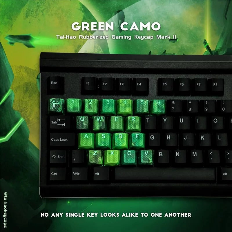 Taihao Rubber Double Shot Backlit Gaming Keycaps Set For Cherry MX Switch Type (23-Keys)