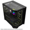 Coolman Zentra Luxe ATX Vision PC Case (Black, White)