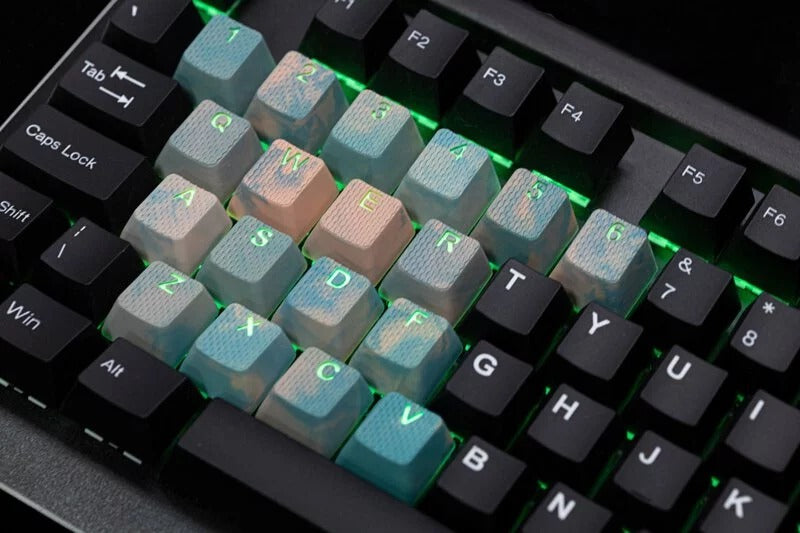 Taihao Rubber Double Shot Backlit Gaming Keycaps Set For Cherry MX Switch Type (23-Keys)