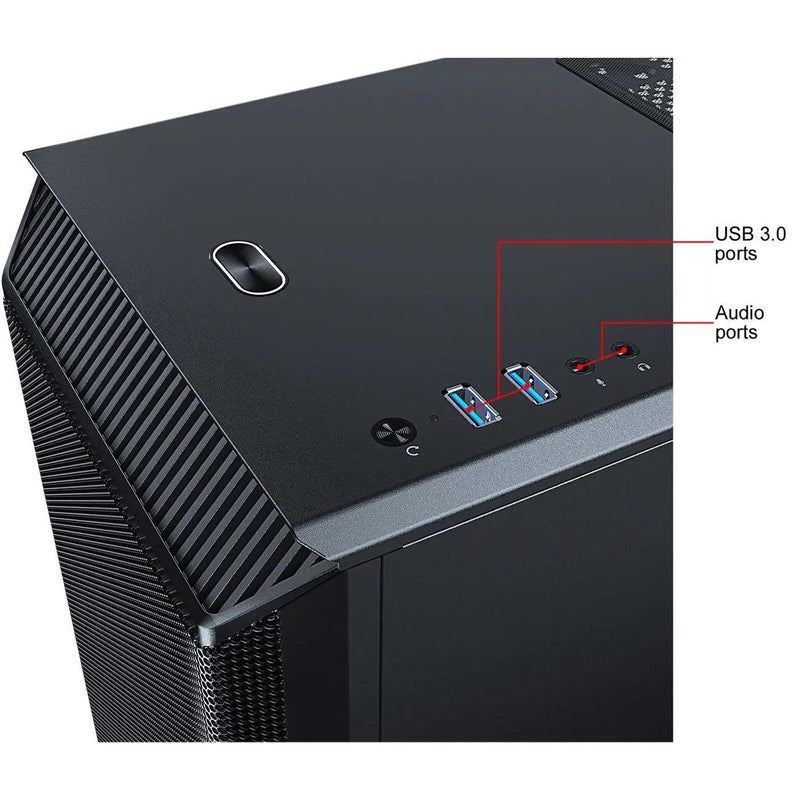 Phanteks Eclipse P300A Tempered Glass Compact Mid-Tower Full Mesh Front Case 