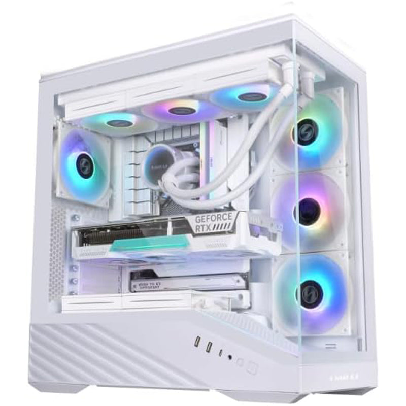 Lian Li V100 Vector ATX Mid-Tower Case (White) (G99.V100W.00)