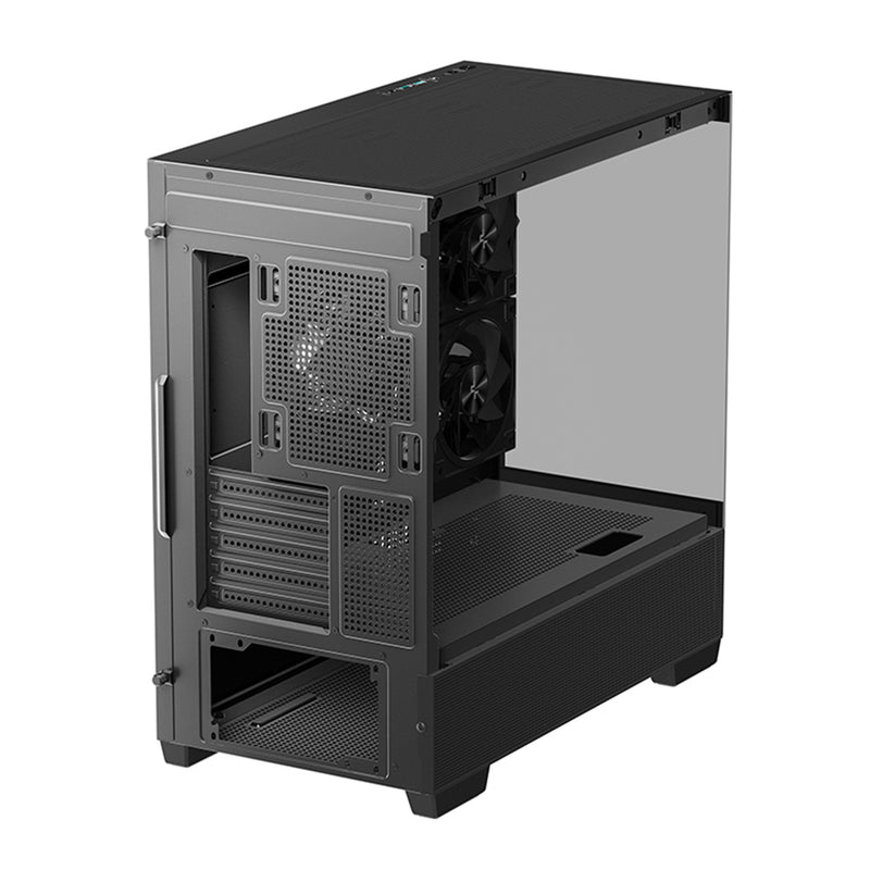 DeepCool CG380 3F Panoramic Dual Tempered Glass MATX Case (Black, White)