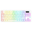 Ajazz AK870 V2 RGB Tri-Mode 87-Keys TKL Gasket-mounted Hot Swappable Mechanical Keyboard (White Contour) (Maillard Switch)