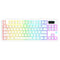 Ajazz AK870 V2 RGB Tri-Mode 87-Keys TKL Gasket-mounted Hot Swappable Mechanical Keyboard (White Contour) (Maillard Switch)