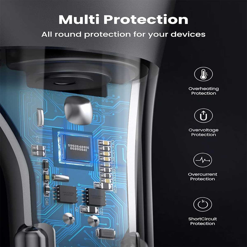 UGreen QC + PD 20W Car Charger With Extended Socket (CD204/60712)