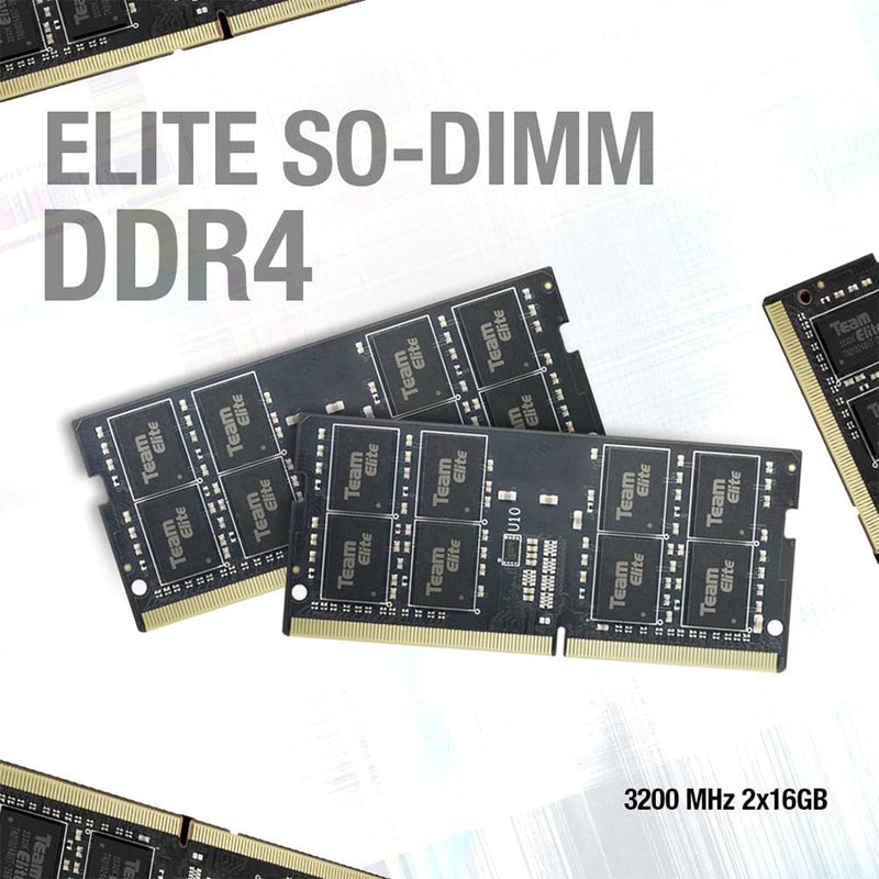 TeamGroup Elite DDR4 32GB (1x32GB) 3200MHz CL22 Laptop Memory (TED432G3200C22-S01)