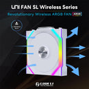 Lian Li Uni Fan SL Wireless 120 ARGB - Single Pack (White) (12SL1W1W)