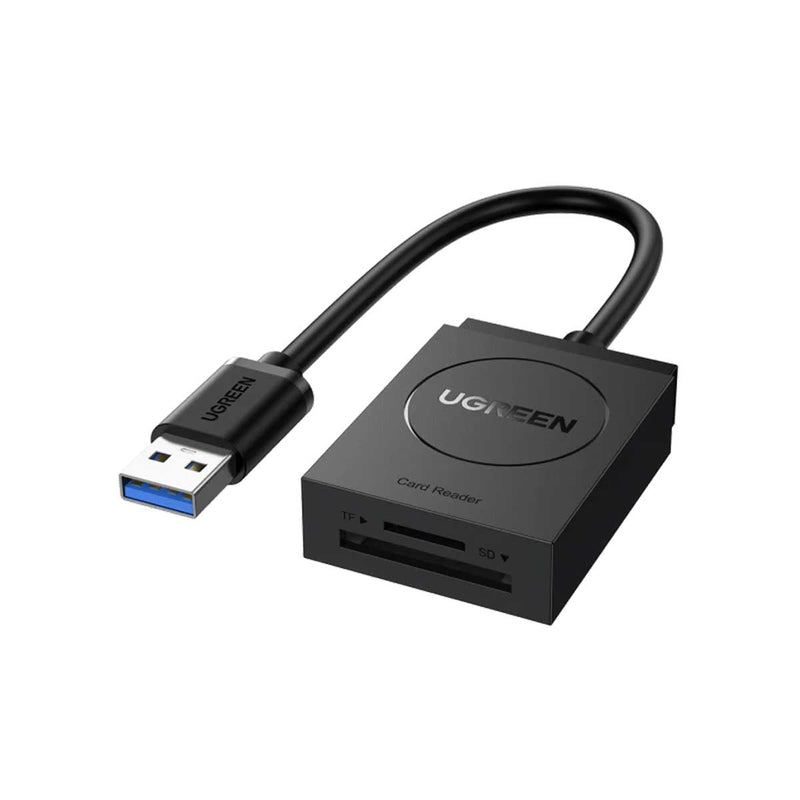 UGreen 2-In-1 USB 3.0 A Card Reader (Black) (CR127/20250)
