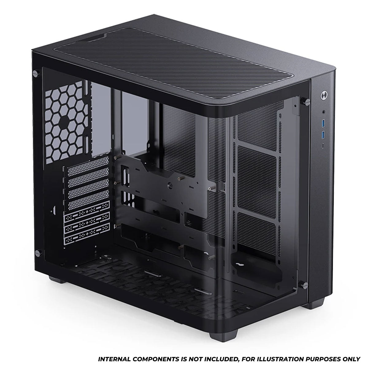 Jonsbo TK-3 ATX Separated Cabinet Computer Case (Black, White)