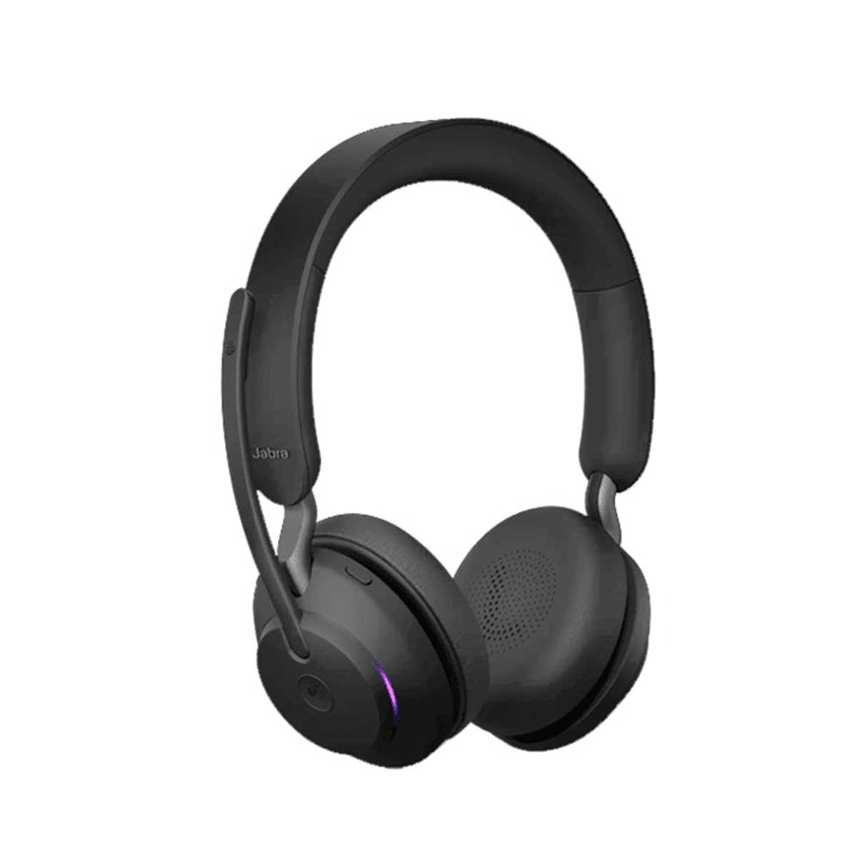 Jabra Evolve2 65 LINK380A MS Stereo USB-A Wireless Headset With Charging Stand (Black)