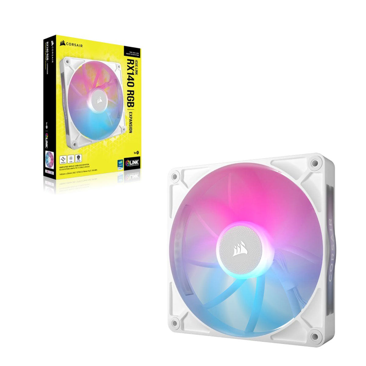 Corsair ICUE Link RX140 RGB 140MM PWM Single Fan Expansion