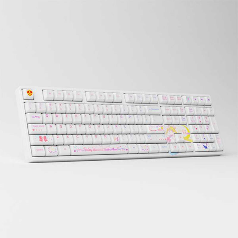 Akko Sailor Moon Crystal 5108B Plus Multi-Modes RGB Hot-Swappable Mechanical Keyboard (Gateron Orange - Lubed)
