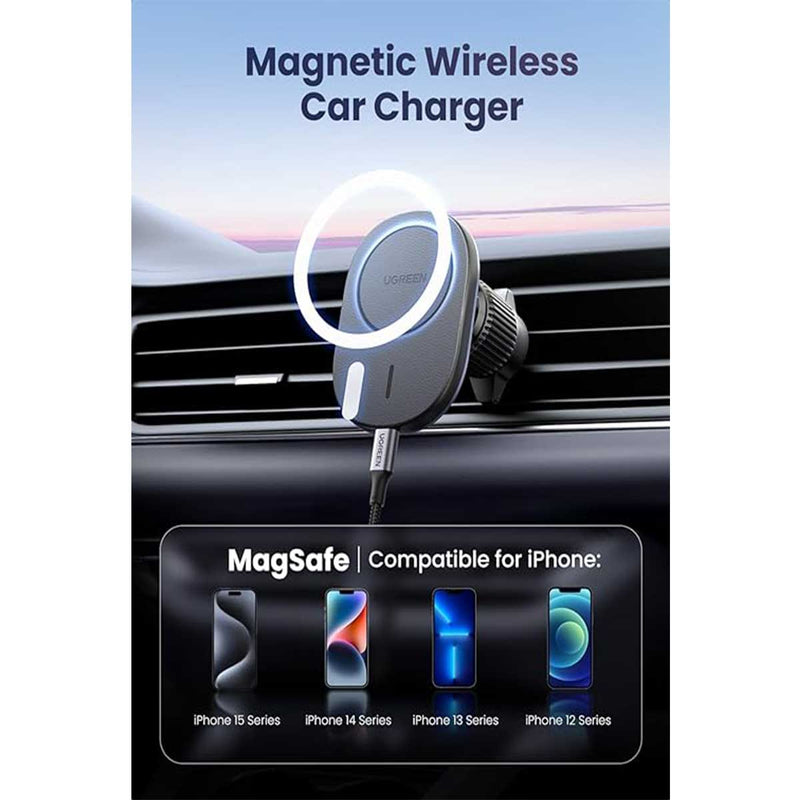 UGreen 2-IN-1 Magnetic Wireless Car Charger