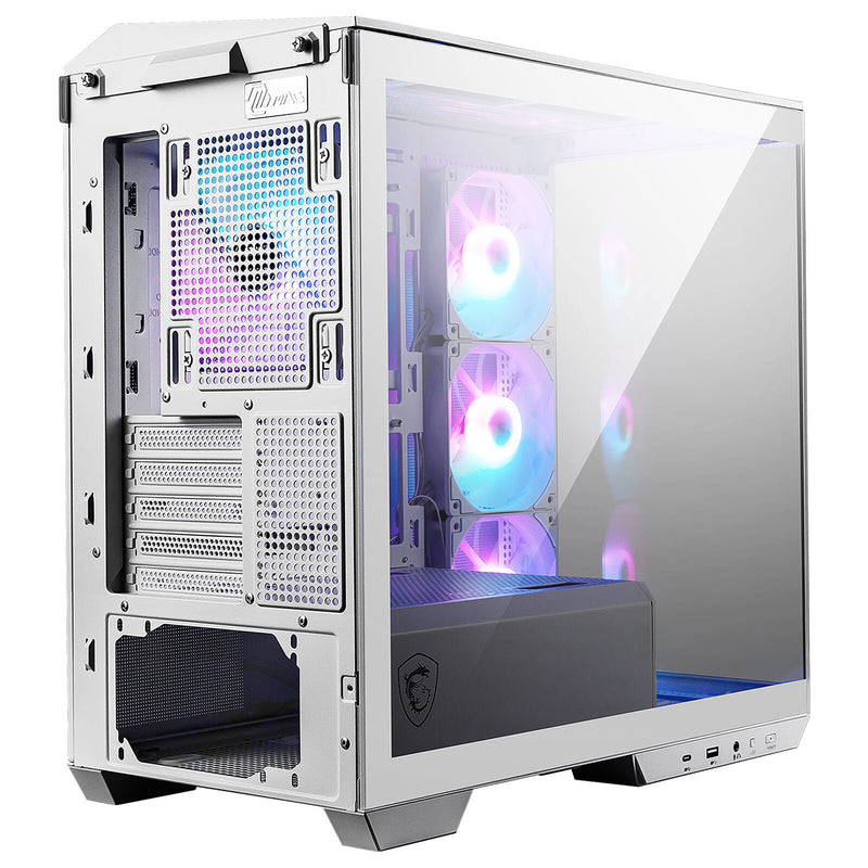 MSI MAG Pano 100R PZ Micro-ATX Mid Tower Tempered Glass Gaming Case