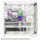 Coolman Zentra Luxe ATX Vision PC Case (Black, White)