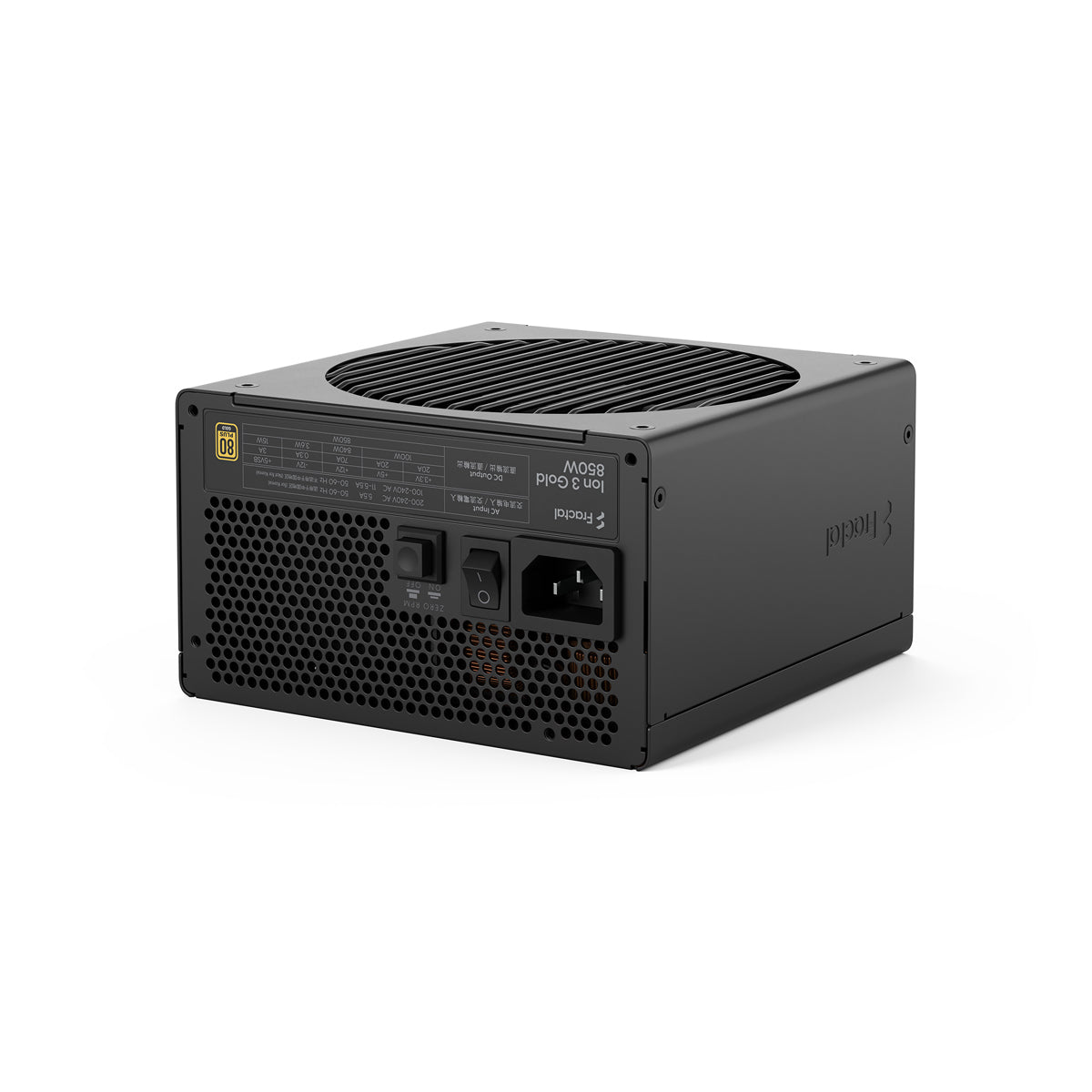Fractal Design Ion 3 Gold 850W Fully Modular Power Supply (Black)
