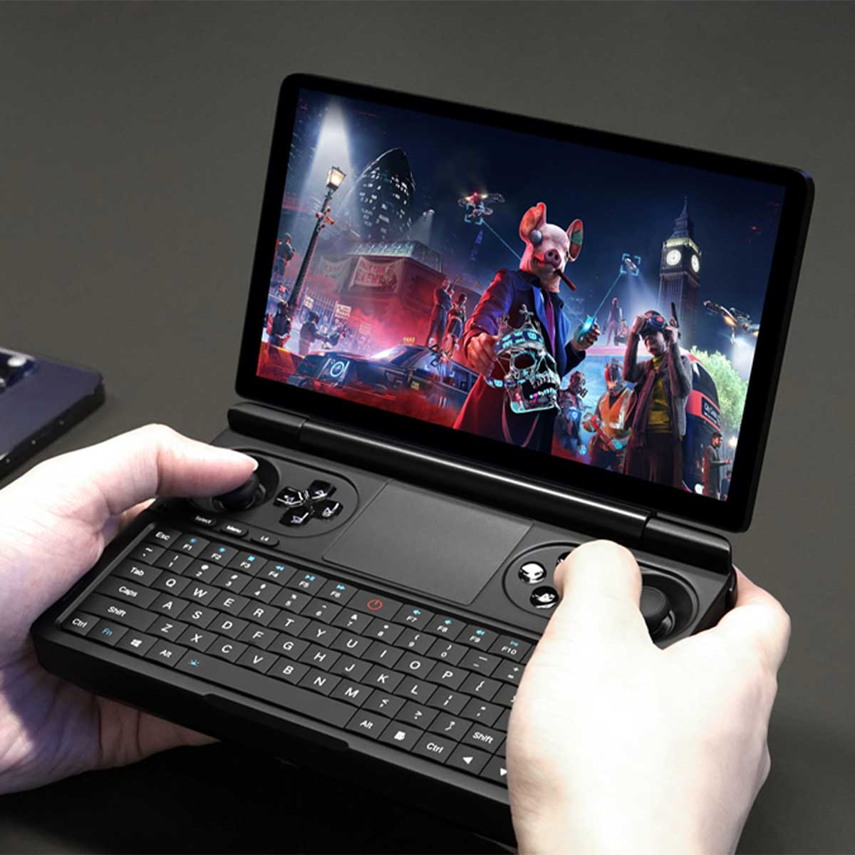 GPD Win Mini 2025 AMD Ryzen AI 9 HX 370 7" (1920x1080) 120Hz High-Refresh Gaming Display 32GB RAM LPDDR5X-7500MT/S 2TB SSD AMD Radeon 890M Graphics (RDNA3.5) Windows 11 Handheld Gaming PC (Black) + GPD Win Mini HX 370 Protection Case