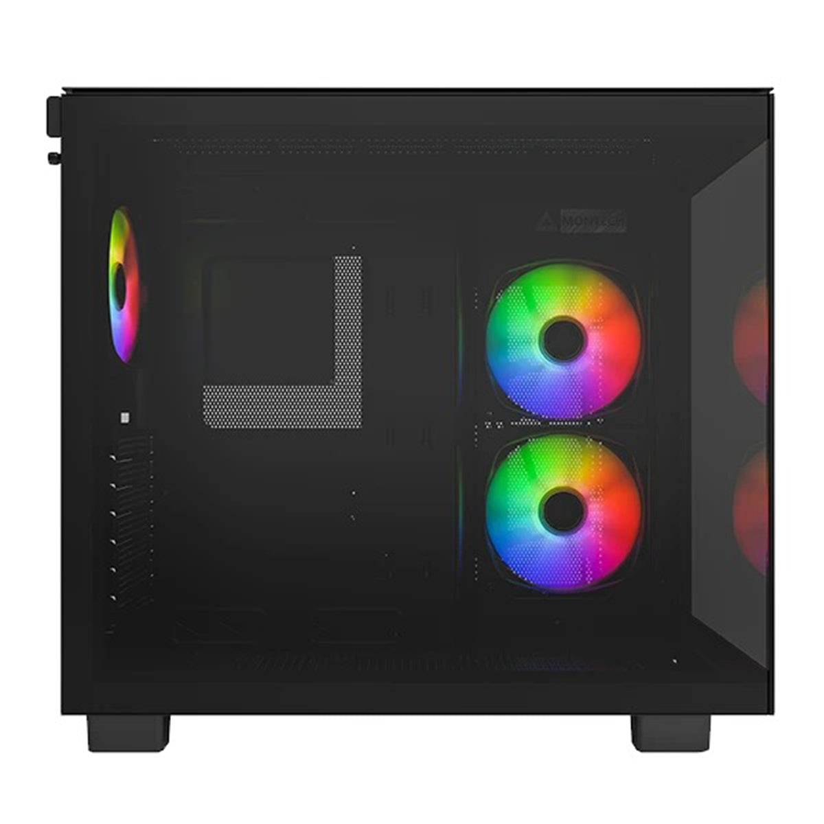 Montech King 65 Pro Mid Tower PC Case (Black, White)