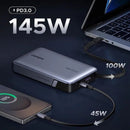 Ugreen 20000mAh 145W Power Bank with Built-in Cable (Space Grey) (PB551/55992B)
