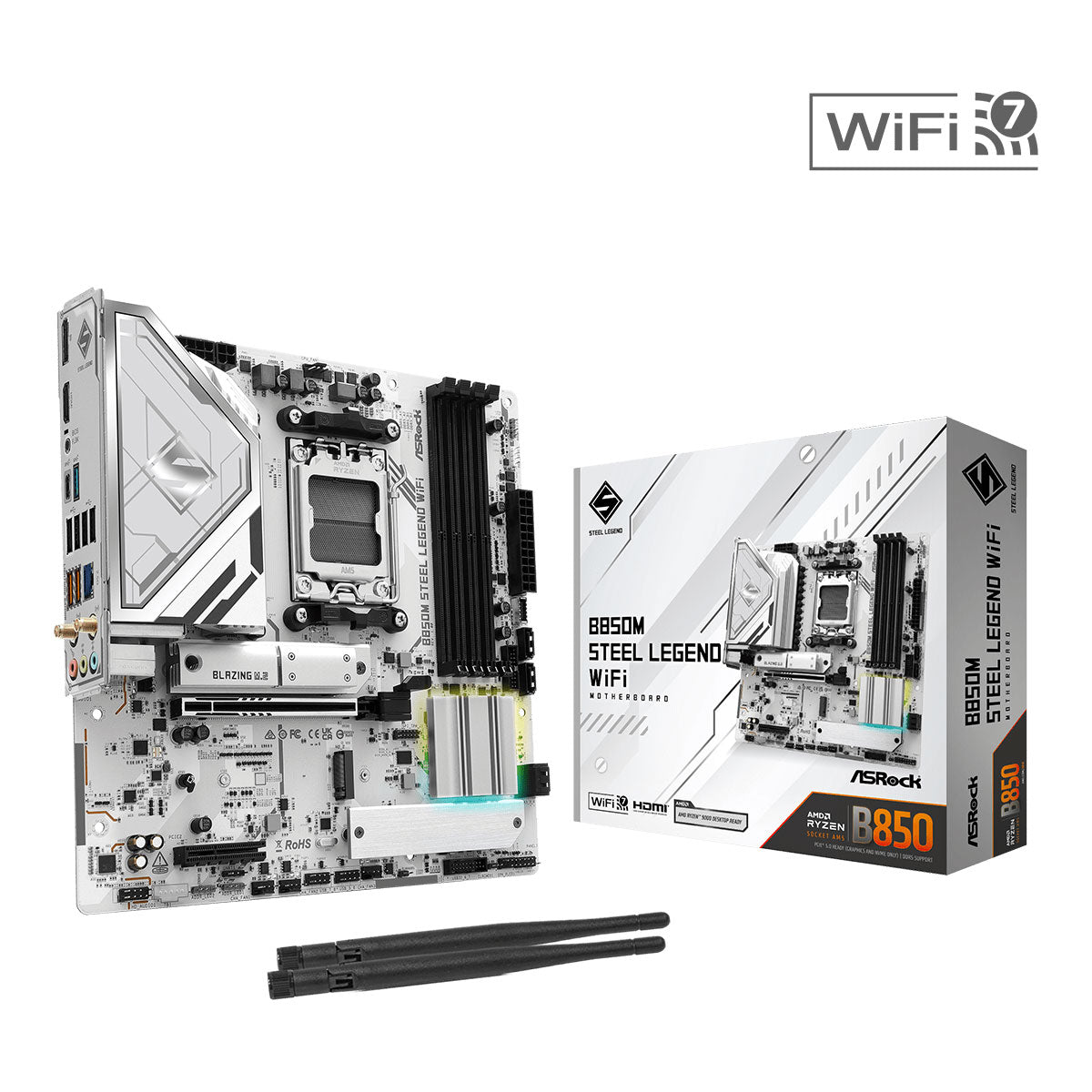 Asrock B850M Steel Legend Wifi DDR5 Motherboard