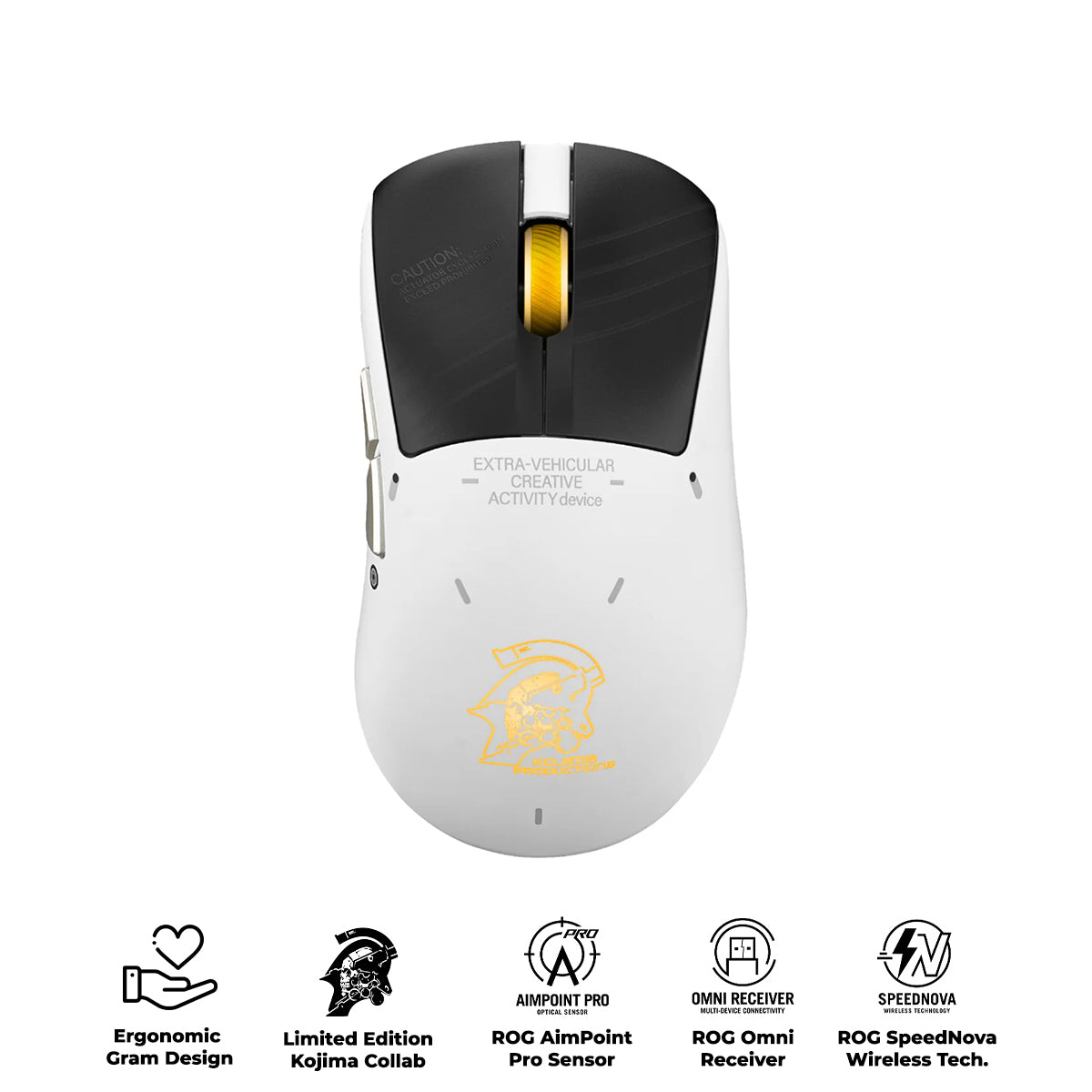 Asus ROG Keris II Origin Gaming Mouse (White - Kojima Ed.) (P727)
