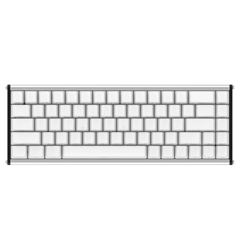 Ajazz ALUX68 Max RGB Wired 68-Keys Aluminum CNC Case Hot-Swappable Mechanical Keyboard (White) (Kotec Switch)
