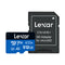 Lexar High-Performance 633x 512GB microSDXC UHS-I C10 U3 V30 A2 100MB/s Read Memory Card BLUE Series with SD Adapter (LSDMI512BB633A)
