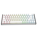 Ajazz ALUX68 Max RGB Wired 68-Keys Aluminum CNC Case Hot-Swappable Mechanical Keyboard (White) (Kotec Switch)