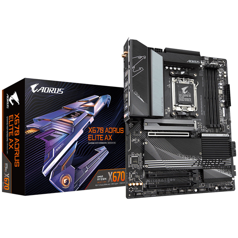 GIGABYTE X670 AORUS ELITE AX Gaming Motherboard