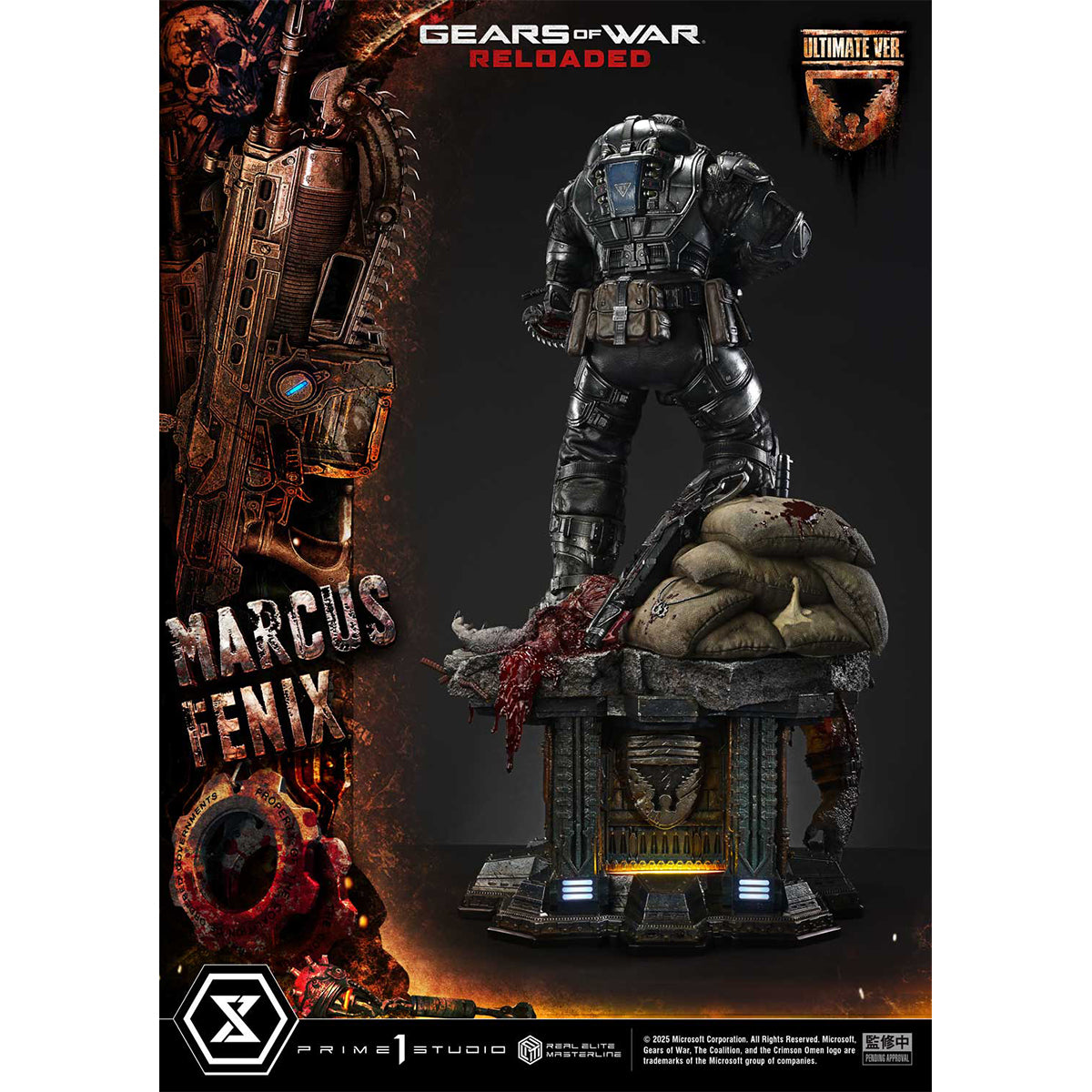 Real Elite Masterline Gears of War: Reloaded Marcus Fenix | DataBlitz