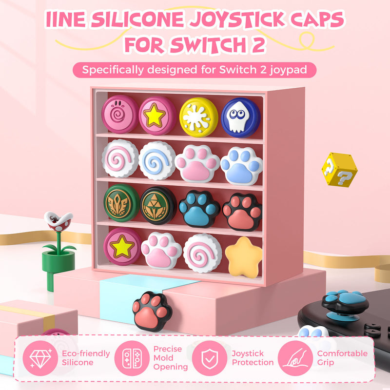 IINE Star-Shaped Joystick Caps for Nintendo Switch 2 (Yellow) (L1159)