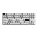 Akko 5087S VIA RGB Hot-Swappable Mechanical Keyboard Black on White (Gateron Orange-Lubed)