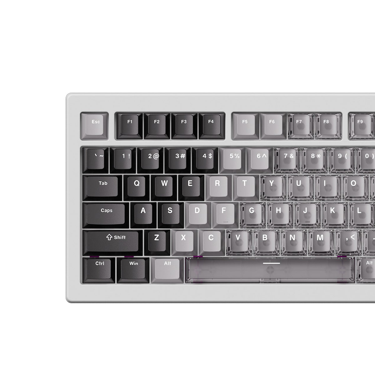 Akko 5075 V3 Wired ARGB Hot-Swappable Magnetic Keyboard (Gradient Hybrid White Transparent)