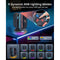 Transnovo 4-in-1 Cylindrical Charging Station with RGB Light for Nintendo Switch 2 Joy-Pad (Black)